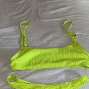 Neon softball two-piece bikini 🥎
